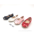 New Korean Girls' Single Shoes Bow Black